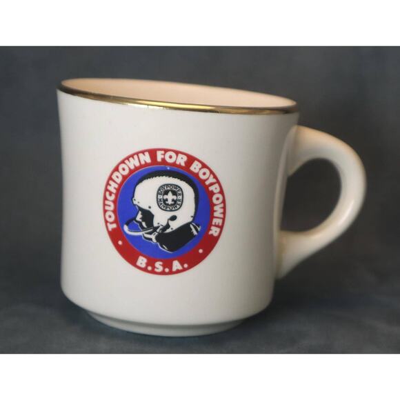 Vintage Boy Scout Touchdown for Boypower Mug - Picture 1 of 6